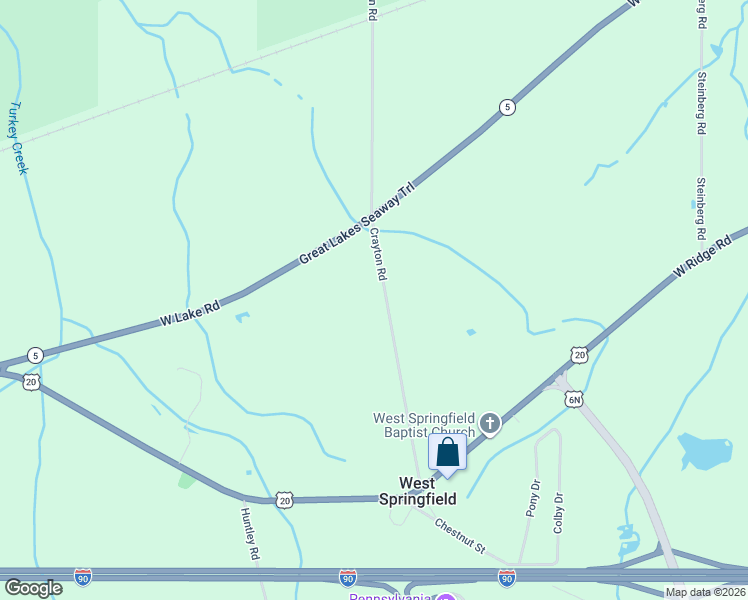 map of restaurants, bars, coffee shops, grocery stores, and more near 4590 Crayton Road in West Springfield