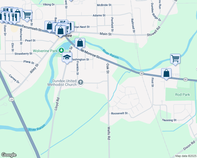 map of restaurants, bars, coffee shops, grocery stores, and more near 190 Sidney Street in Dundee