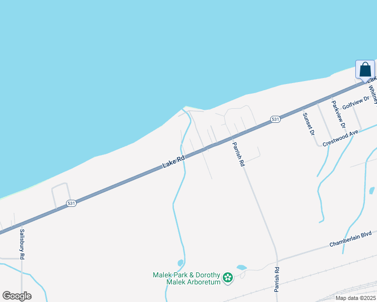 map of restaurants, bars, coffee shops, grocery stores, and more near 1206 Lake Road in Conneaut