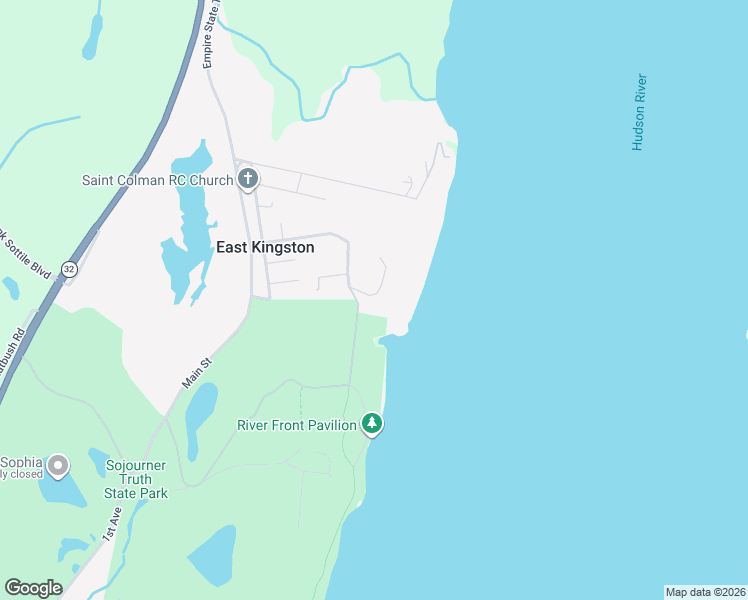 map of restaurants, bars, coffee shops, grocery stores, and more near 200 Willow Street in Kingston