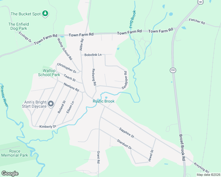 map of restaurants, bars, coffee shops, grocery stores, and more near 41 Sandpiper Road in Enfield