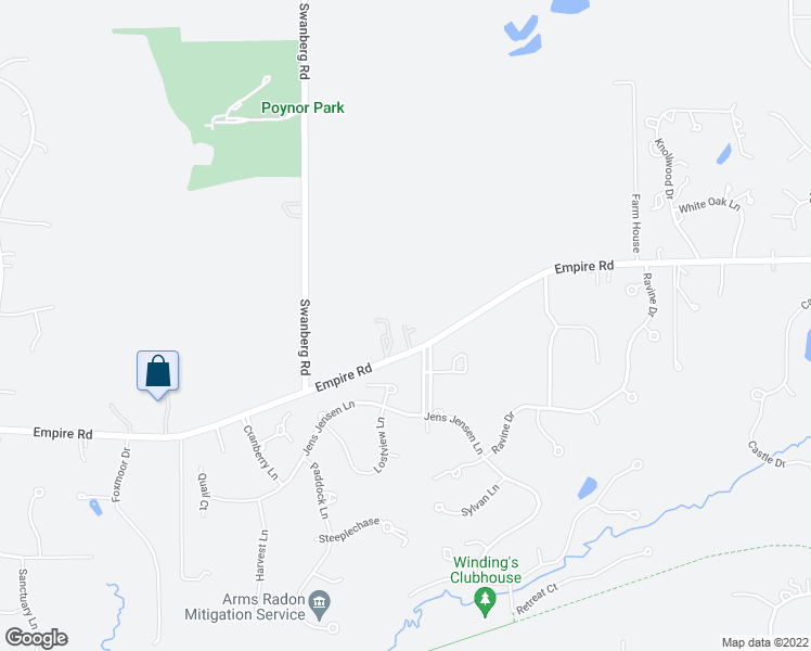 map of restaurants, bars, coffee shops, grocery stores, and more near 42W534 Empire Road in St. Charles