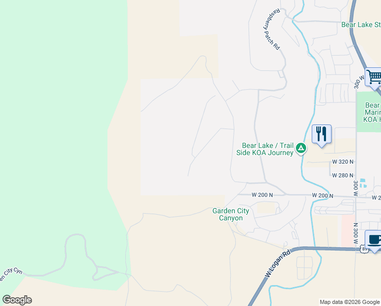map of restaurants, bars, coffee shops, grocery stores, and more near Ridge Road in Garden City