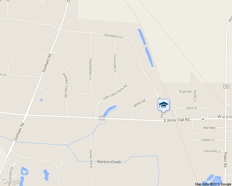 map of restaurants, bars, coffee shops, grocery stores, and more near Oak Lawn Farm Road in Wayne