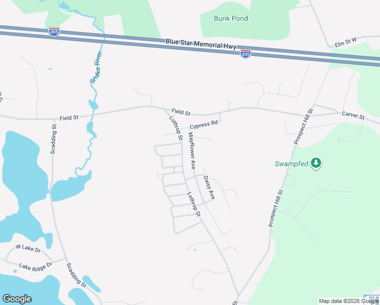 map of restaurants, bars, coffee shops, grocery stores, and more near 347 Lothrop Street in Taunton