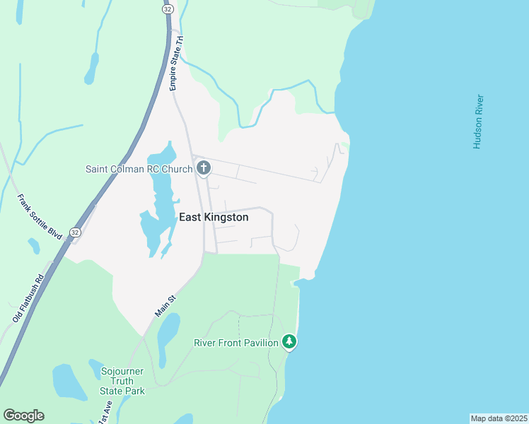 map of restaurants, bars, coffee shops, grocery stores, and more near 144 John Street in Kingston