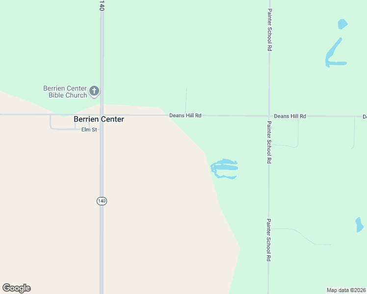 map of restaurants, bars, coffee shops, grocery stores, and more near 7852 Deans Hill Road in Berrien Center