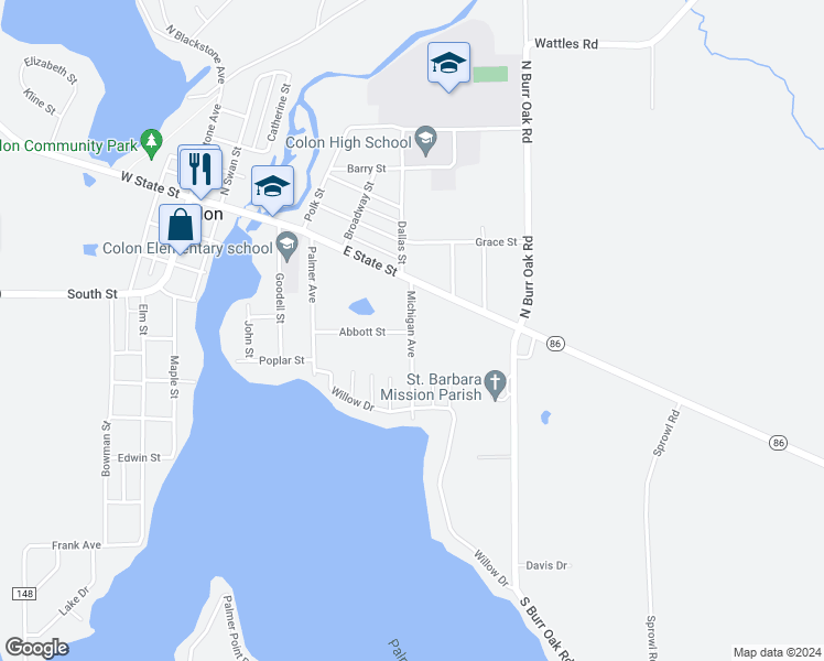 244 Michigan Avenue, Colon MI Walk Score