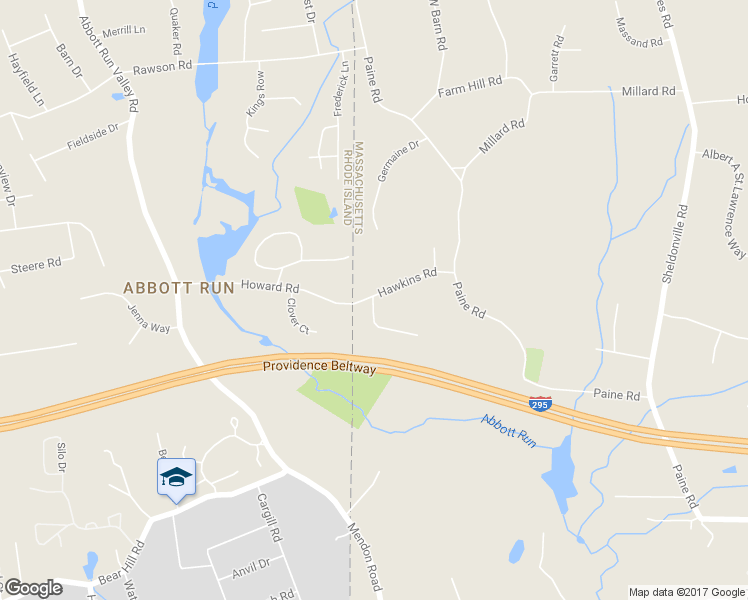 map of restaurants, bars, coffee shops, grocery stores, and more near 8 Hawkins Road in North Attleborough