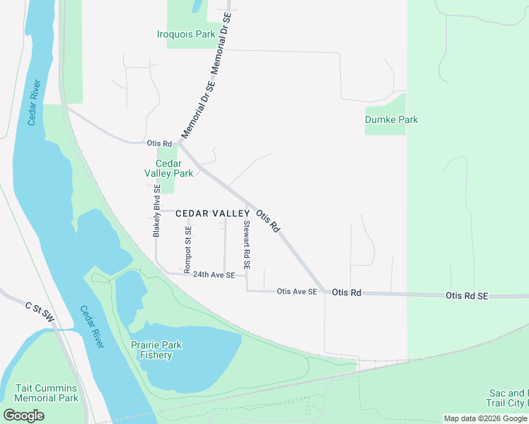 map of restaurants, bars, coffee shops, grocery stores, and more near 2750 Otis Road Southeast in Cedar Rapids