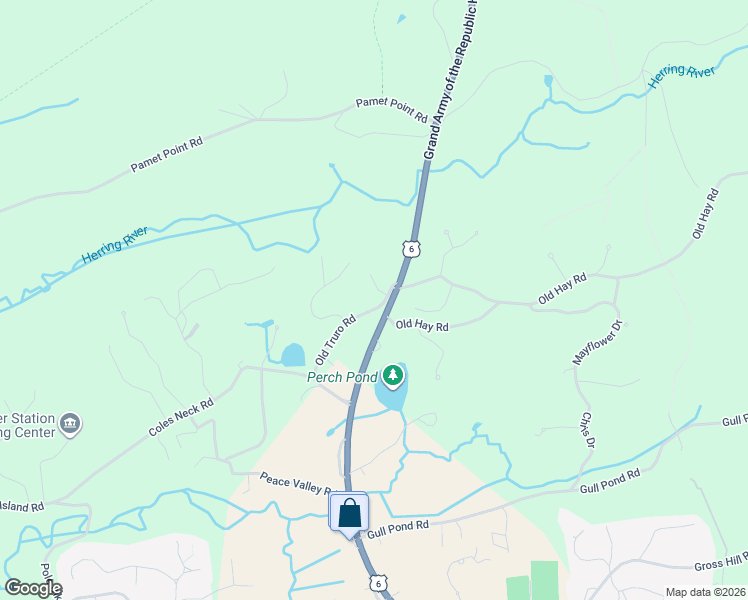 map of restaurants, bars, coffee shops, grocery stores, and more near 160 Old Truro Road in Wellfleet