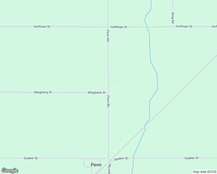 map of restaurants, bars, coffee shops, grocery stores, and more near Penn Road in Cassopolis