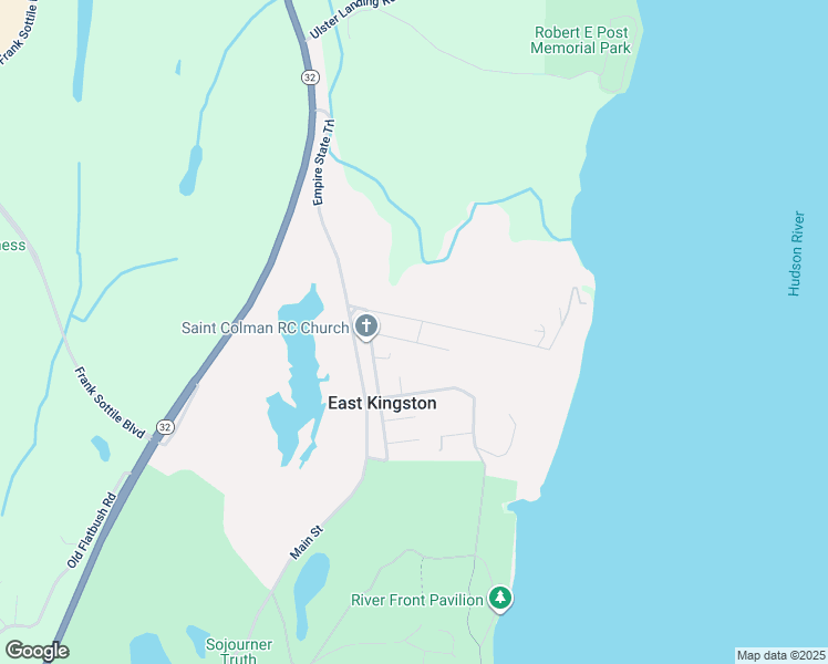 map of restaurants, bars, coffee shops, grocery stores, and more near 128 Railroad Avenue in Kingston