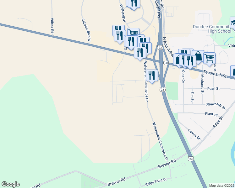 map of restaurants, bars, coffee shops, grocery stores, and more near 140 Helle Boulevard in Dundee