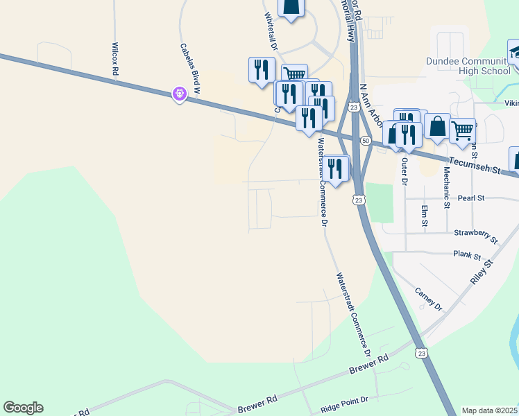 map of restaurants, bars, coffee shops, grocery stores, and more near 140 Helle Boulevard in Dundee