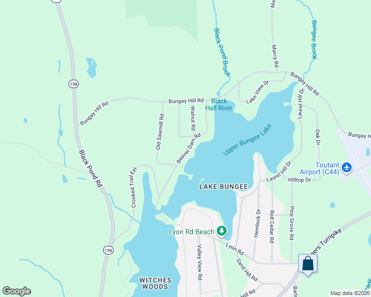 map of restaurants, bars, coffee shops, grocery stores, and more near 64 Beaver Dam Road in Woodstock