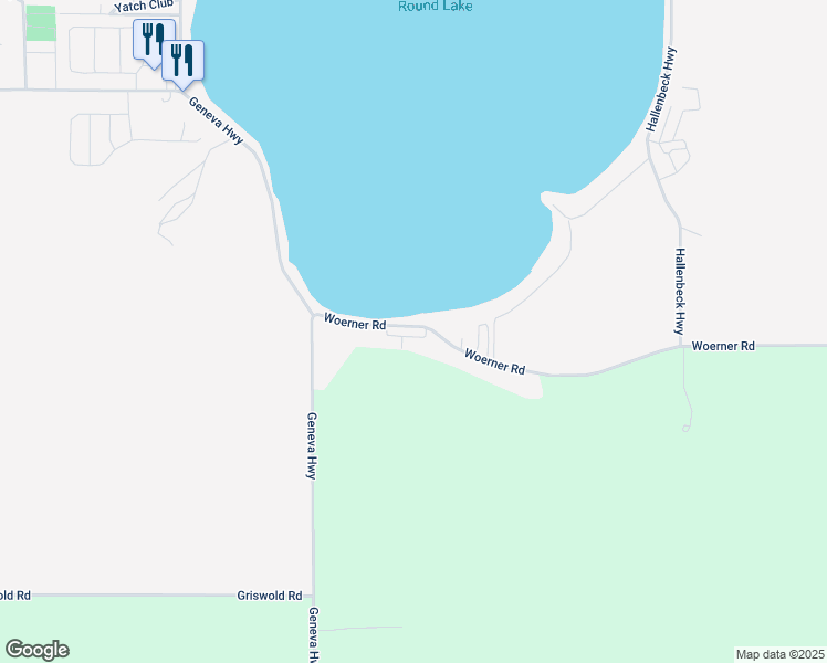 map of restaurants, bars, coffee shops, grocery stores, and more near 4520 Woerner Road in Manitou Beach-Devils Lake