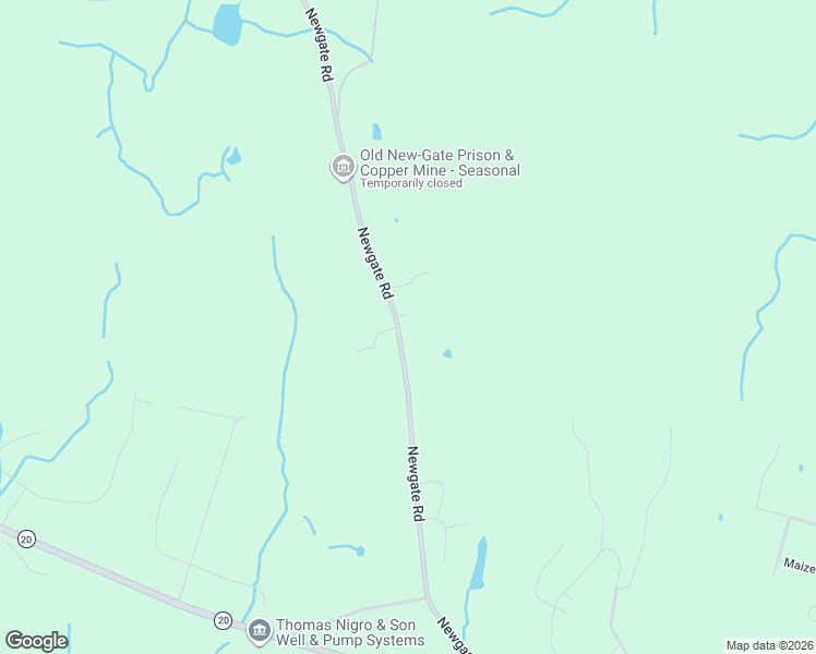 map of restaurants, bars, coffee shops, grocery stores, and more near 80 Newgate Road in East Granby