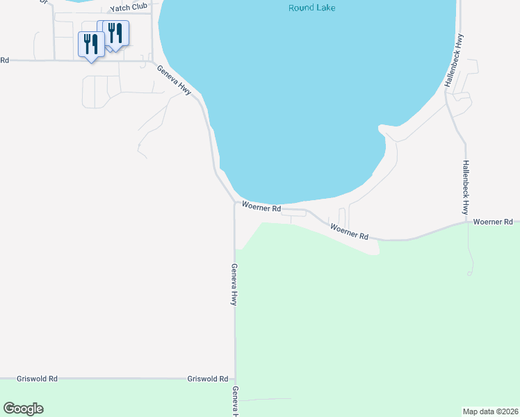 map of restaurants, bars, coffee shops, grocery stores, and more near 3799 Woerner Road in Manitou Beach-Devils Lake
