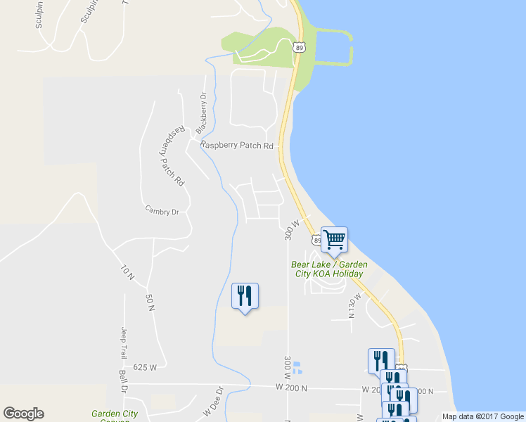 map of restaurants, bars, coffee shops, grocery stores, and more near 634 North Lake Sight Drive in Garden City