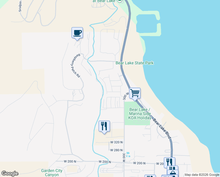 map of restaurants, bars, coffee shops, grocery stores, and more near 639 North Lake Sight Drive in Garden City