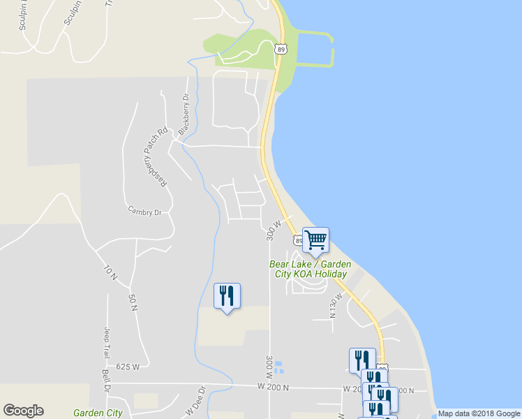 map of restaurants, bars, coffee shops, grocery stores, and more near 641 North Lochwood Drive in Garden City