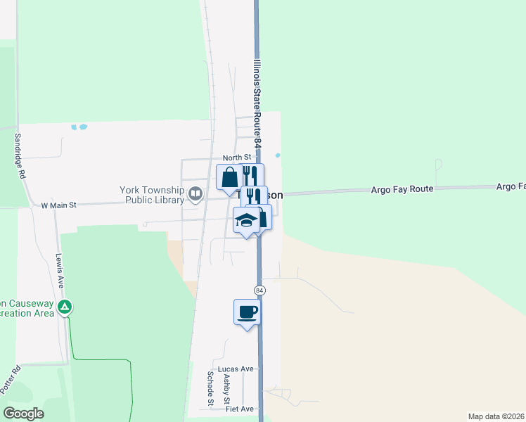 map of restaurants, bars, coffee shops, grocery stores, and more near 701-799 Locust Street in Thomson