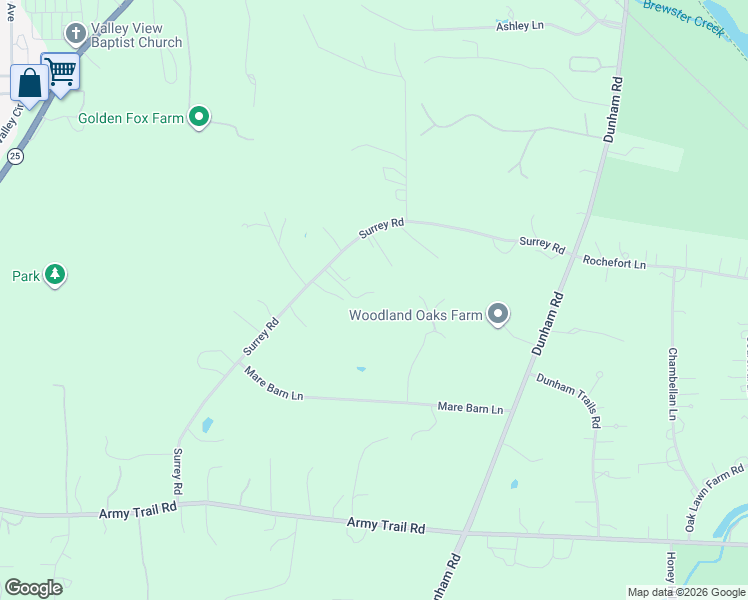 map of restaurants, bars, coffee shops, grocery stores, and more near 6N161 Surrey Road in Wayne