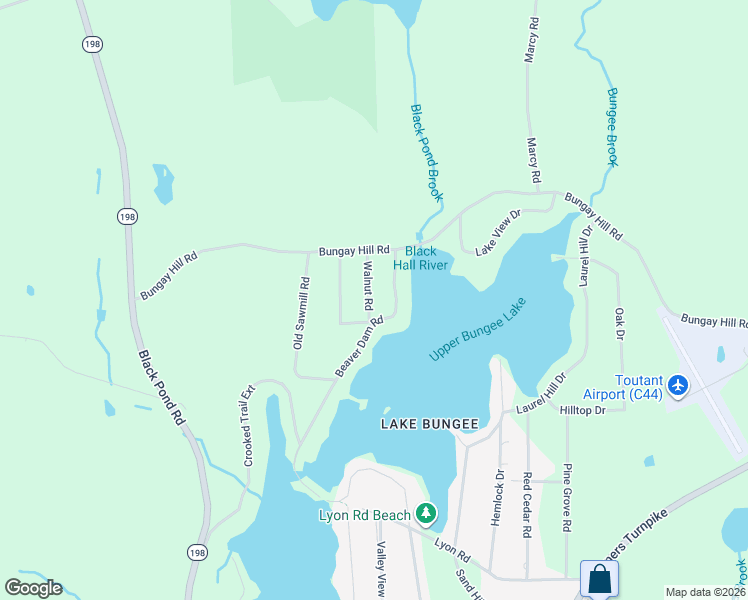 map of restaurants, bars, coffee shops, grocery stores, and more near 24 Walnut Road in Woodstock