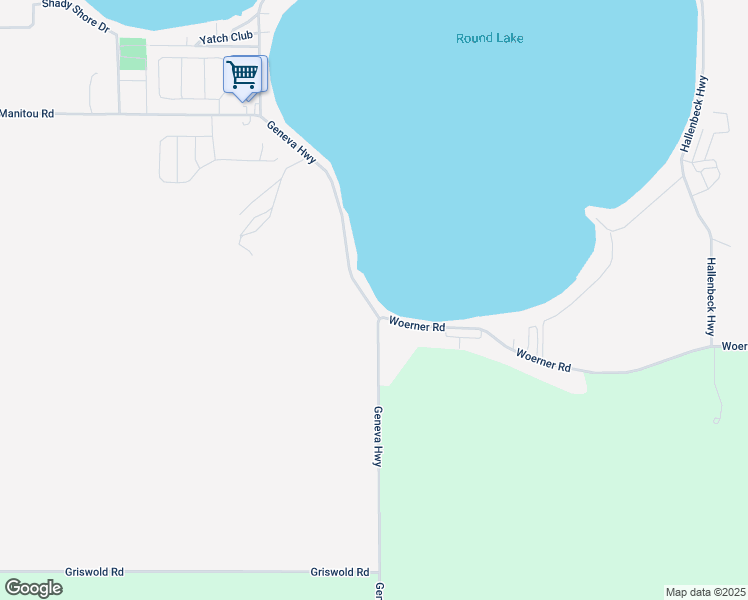 map of restaurants, bars, coffee shops, grocery stores, and more near 3460 Geneva Highway in Manitou Beach-Devils Lake