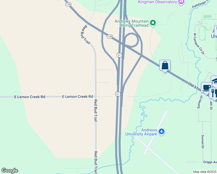 map of restaurants, bars, coffee shops, grocery stores, and more near 3349 Pleasant Street in Berrien Springs
