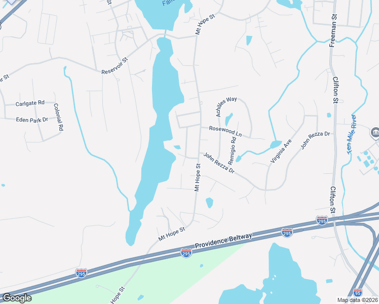 map of restaurants, bars, coffee shops, grocery stores, and more near 12 Massasoit Drive in North Attleborough