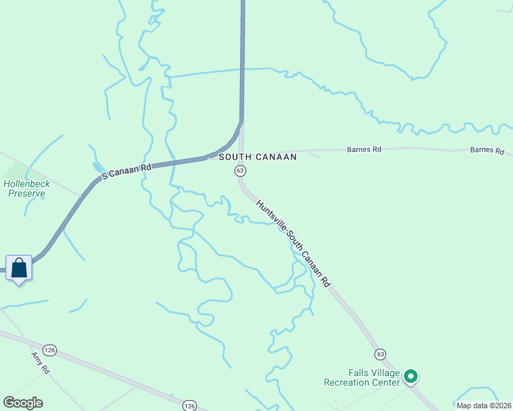 map of restaurants, bars, coffee shops, grocery stores, and more near 16 Connecticut 63 in Canaan