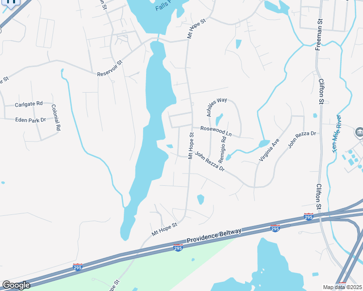 map of restaurants, bars, coffee shops, grocery stores, and more near 12 Massasoit Drive in North Attleborough