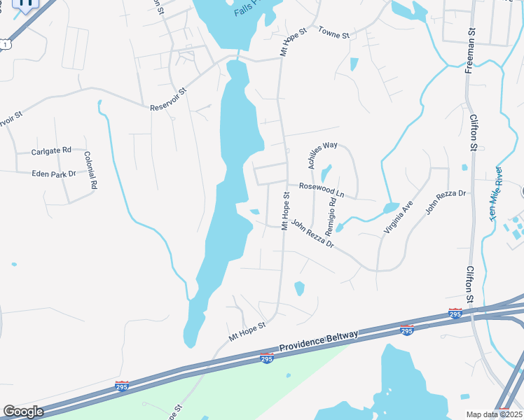 map of restaurants, bars, coffee shops, grocery stores, and more near 12 Massasoit Drive in North Attleborough