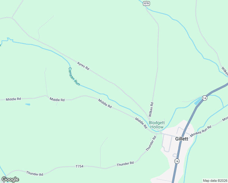 map of restaurants, bars, coffee shops, grocery stores, and more near 2968 Ayres Road in Gillett