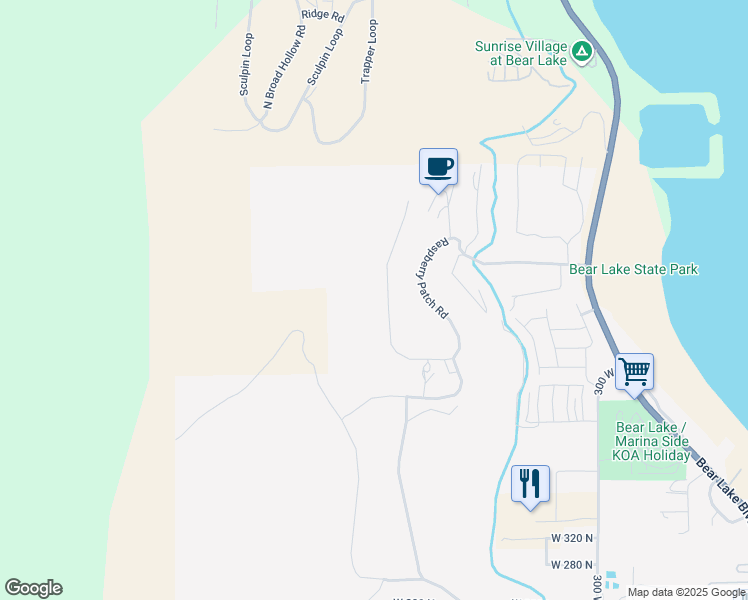 map of restaurants, bars, coffee shops, grocery stores, and more near 733 Cambry Drive in Garden City