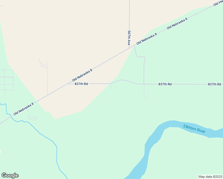 map of restaurants, bars, coffee shops, grocery stores, and more near 56690 837th Road in Stanton