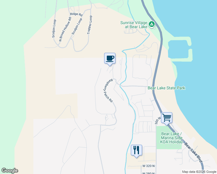 map of restaurants, bars, coffee shops, grocery stores, and more near 541 Raspberry Patch Road in Garden City