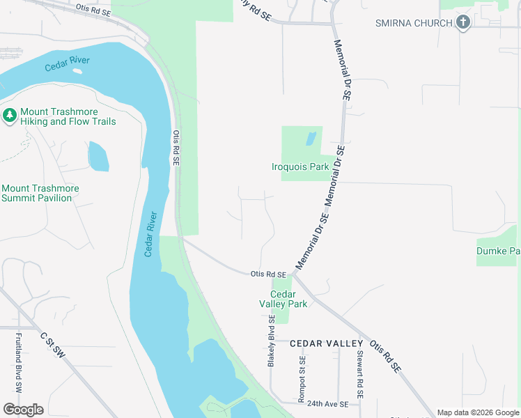 map of restaurants, bars, coffee shops, grocery stores, and more near 2086 High Drive Southeast in Cedar Rapids