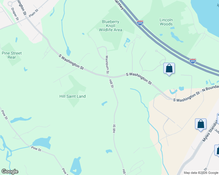 map of restaurants, bars, coffee shops, grocery stores, and more near 9 Hill Street in Taunton