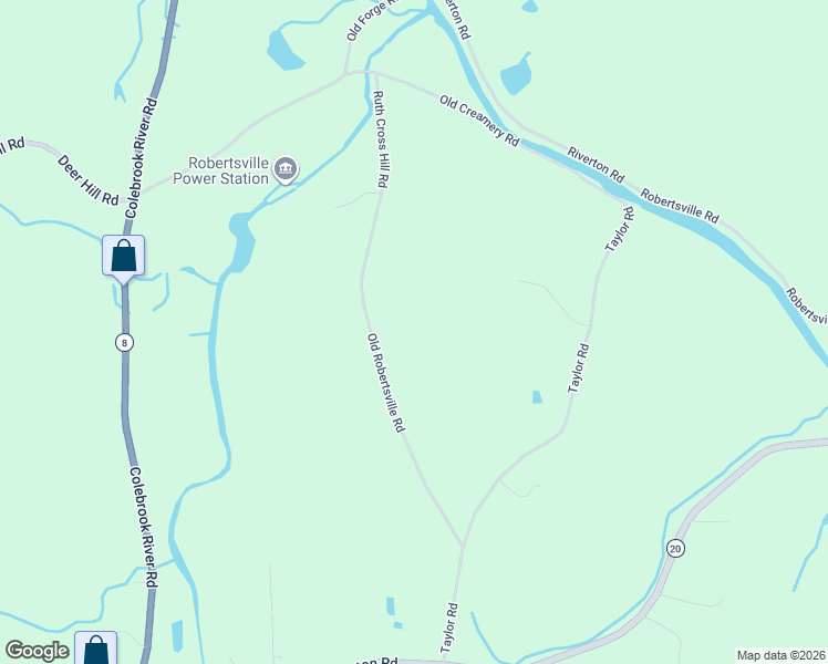 map of restaurants, bars, coffee shops, grocery stores, and more near 134 Old Robertsville Road in Winchester