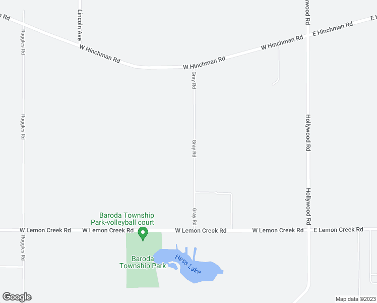 map of restaurants, bars, coffee shops, grocery stores, and more near 8622 Gray Road in Baroda