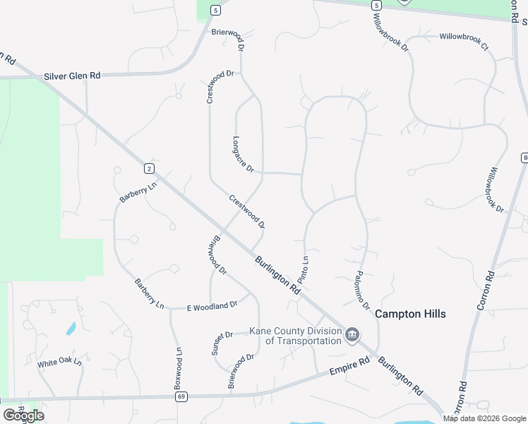 map of restaurants, bars, coffee shops, grocery stores, and more near 6N553 Crestwood Drive in St. Charles