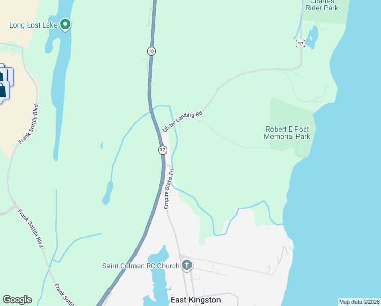 map of restaurants, bars, coffee shops, grocery stores, and more near 813 Flatbush Road in Kingston