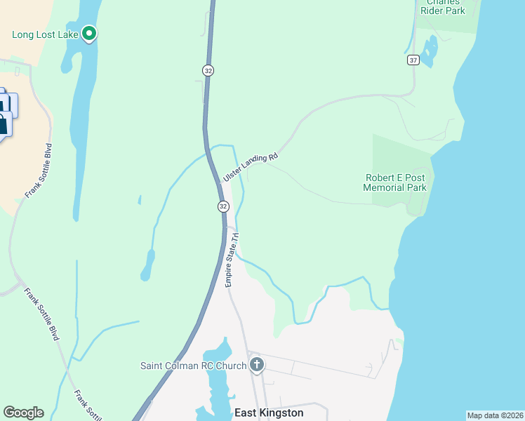 map of restaurants, bars, coffee shops, grocery stores, and more near 813 Flatbush Road in Kingston