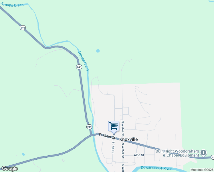 map of restaurants, bars, coffee shops, grocery stores, and more near 328 North 1st Street in Knoxville