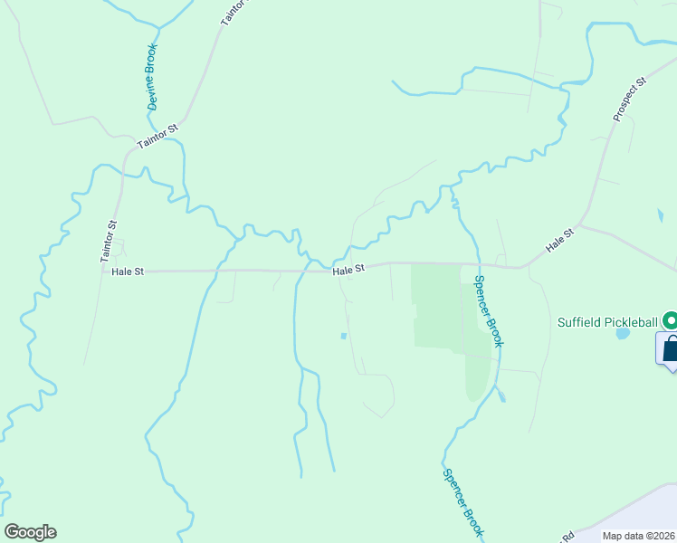 map of restaurants, bars, coffee shops, grocery stores, and more near 748 Hale Street in Suffield