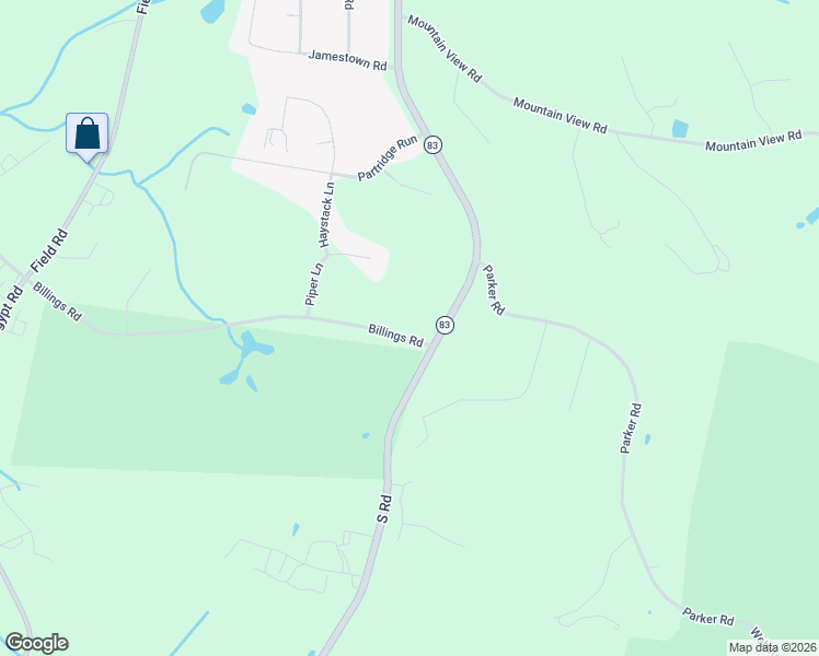 map of restaurants, bars, coffee shops, grocery stores, and more near 539 Billings Road in Somers