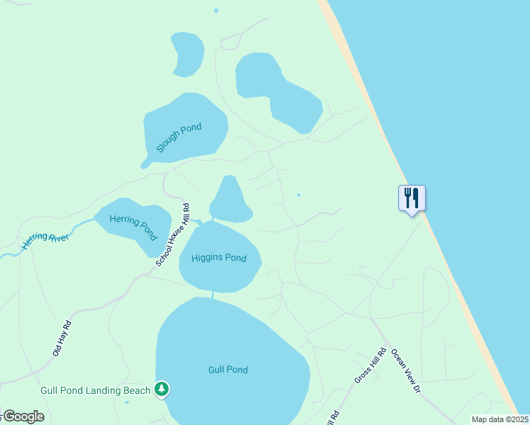 map of restaurants, bars, coffee shops, grocery stores, and more near 81 Way in Wellfleet